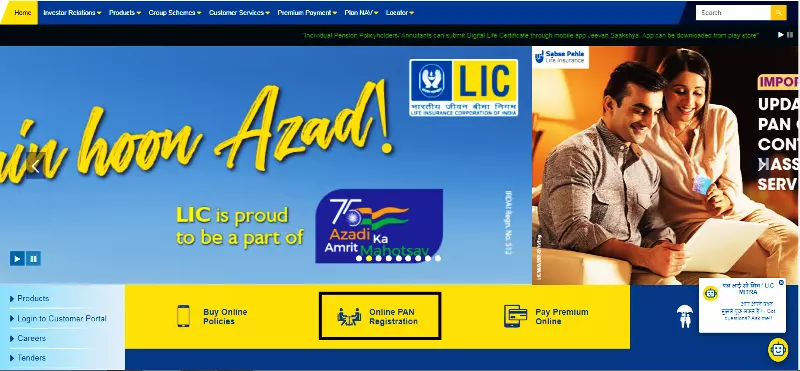 How to Link Pan card with LIC Policy