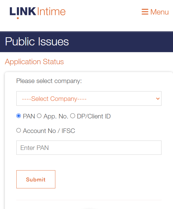Linkintime Allotment Status